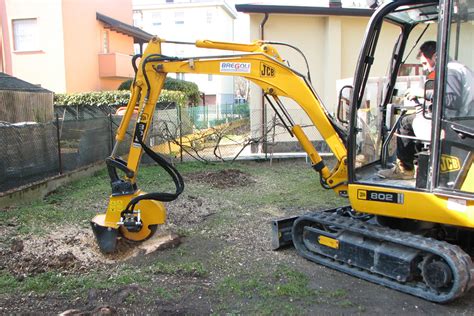 mini excavator with stump grinder|stump grinder attachment for bobcat.